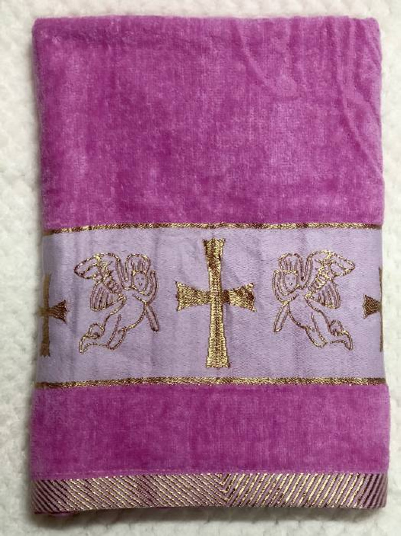 Фото товара Крыжма 140*70 розовая Крыжма 140*70 розовая - фото 1